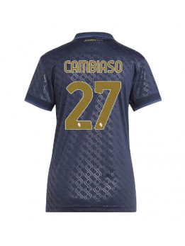 Billige Juventus Andrea Cambiaso #27 Tredjedrakt Dame 2024-25 Kortermet